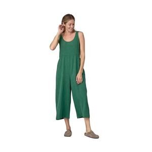 Patagonia Women's Garden Island Jumpsuit in Conifer Green Size L